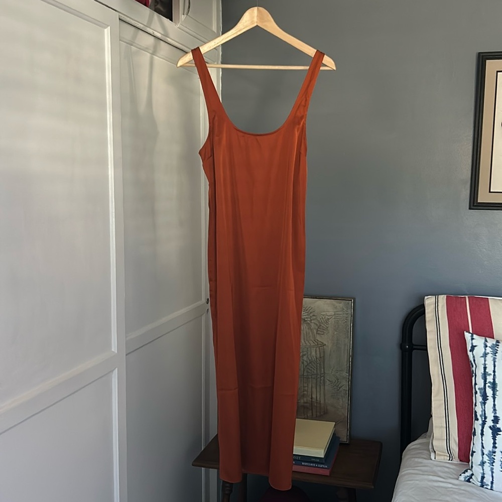 NWT XS Abercrombie & Fitch Rust Orange Dress